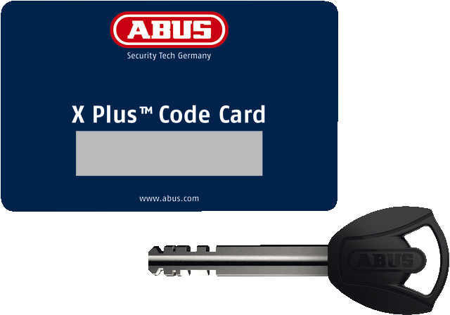 ABUS XPLUS avainturvakortti ja avain